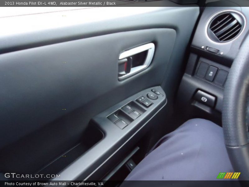 Alabaster Silver Metallic / Black 2013 Honda Pilot EX-L 4WD