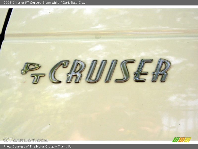 Stone White / Dark Slate Gray 2003 Chrysler PT Cruiser