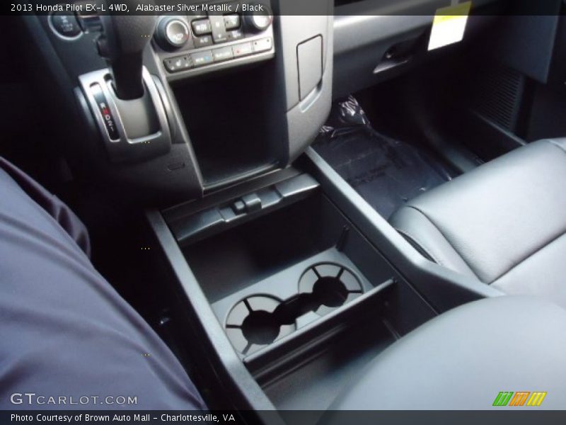 Alabaster Silver Metallic / Black 2013 Honda Pilot EX-L 4WD