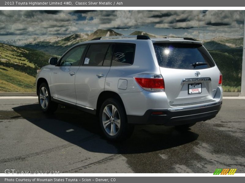 Classic Silver Metallic / Ash 2013 Toyota Highlander Limited 4WD