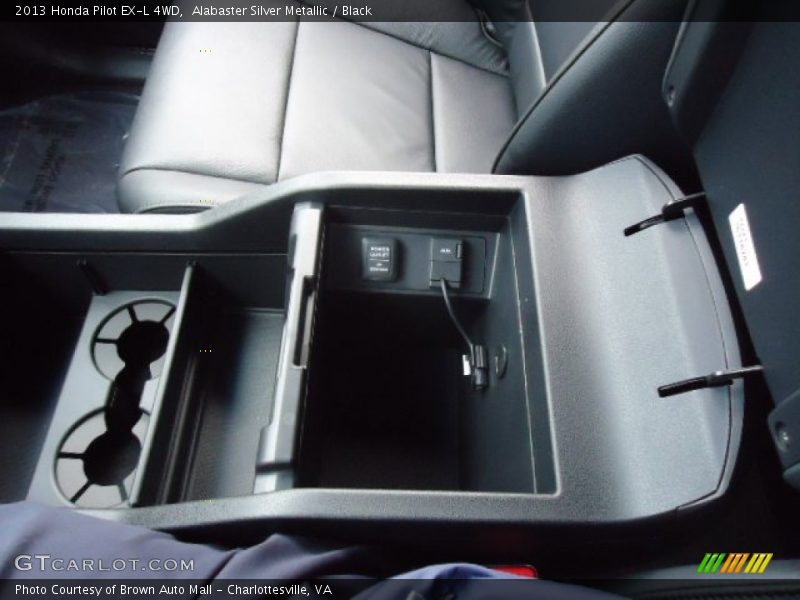 Alabaster Silver Metallic / Black 2013 Honda Pilot EX-L 4WD
