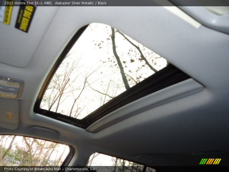 Alabaster Silver Metallic / Black 2013 Honda Pilot EX-L 4WD