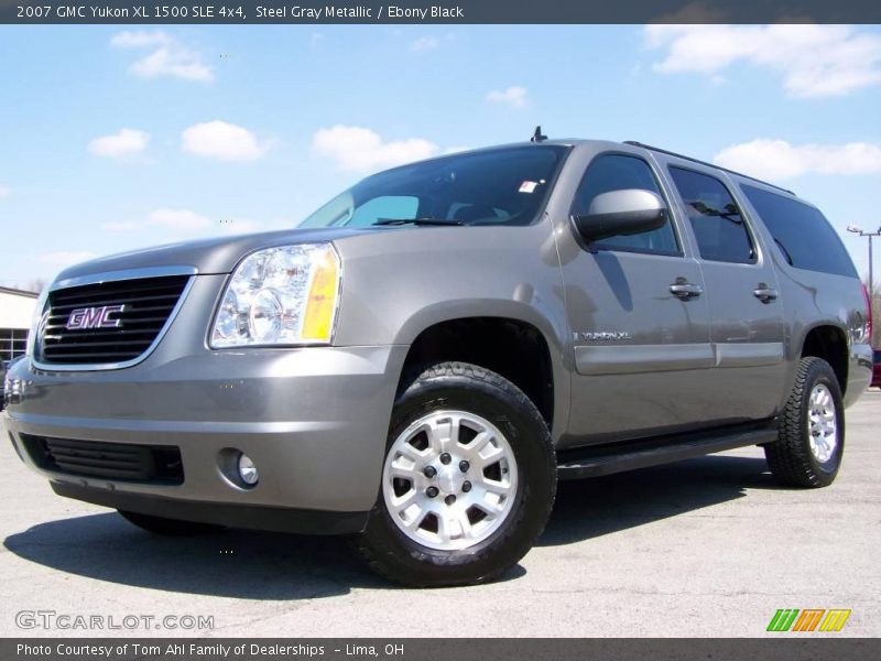 Steel Gray Metallic / Ebony Black 2007 GMC Yukon XL 1500 SLE 4x4