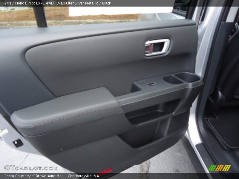 Alabaster Silver Metallic / Black 2013 Honda Pilot EX-L 4WD