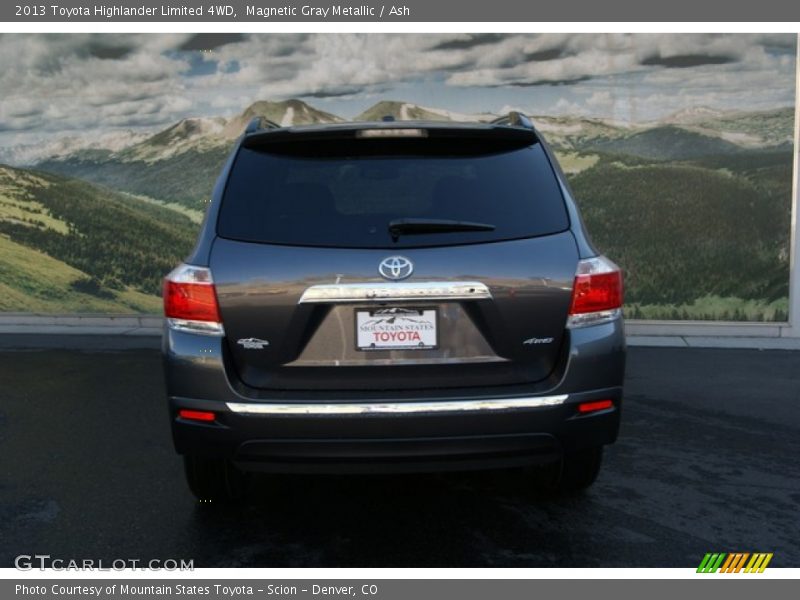 Magnetic Gray Metallic / Ash 2013 Toyota Highlander Limited 4WD
