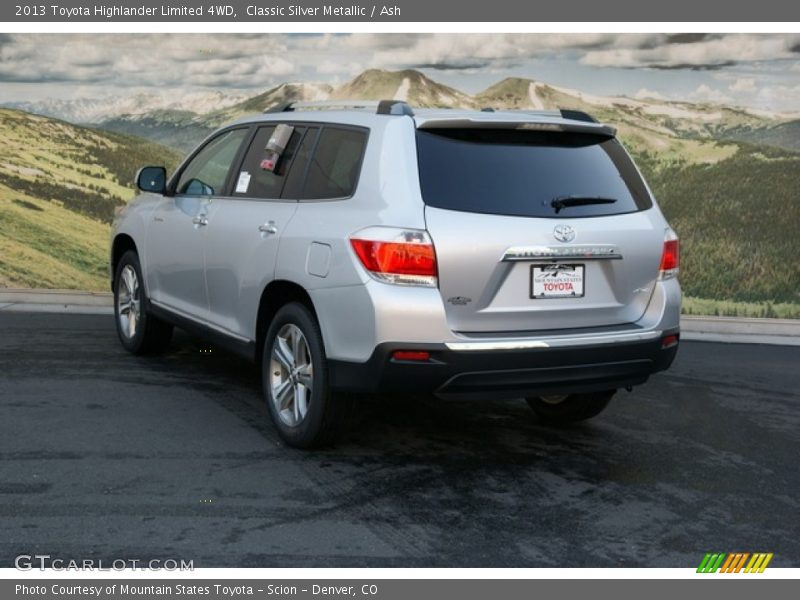 Classic Silver Metallic / Ash 2013 Toyota Highlander Limited 4WD