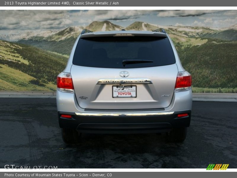 Classic Silver Metallic / Ash 2013 Toyota Highlander Limited 4WD
