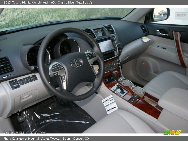 Classic Silver Metallic / Ash 2013 Toyota Highlander Limited 4WD