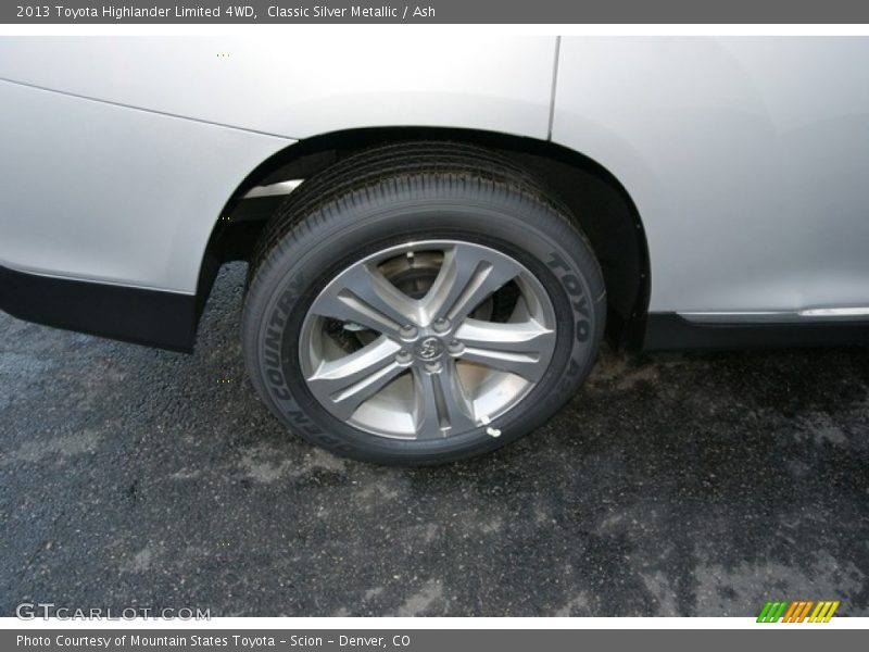 Classic Silver Metallic / Ash 2013 Toyota Highlander Limited 4WD