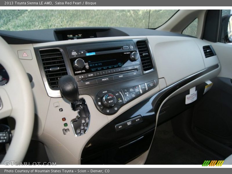 Salsa Red Pearl / Bisque 2013 Toyota Sienna LE AWD