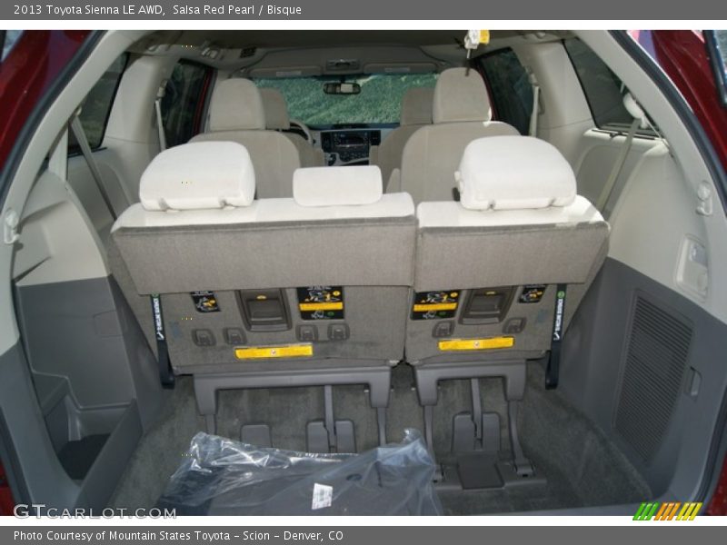 Salsa Red Pearl / Bisque 2013 Toyota Sienna LE AWD