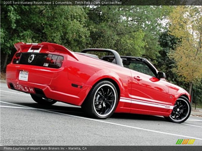 Torch Red / Dark Charcoal/Red 2005 Ford Mustang Roush Stage 1 Convertible