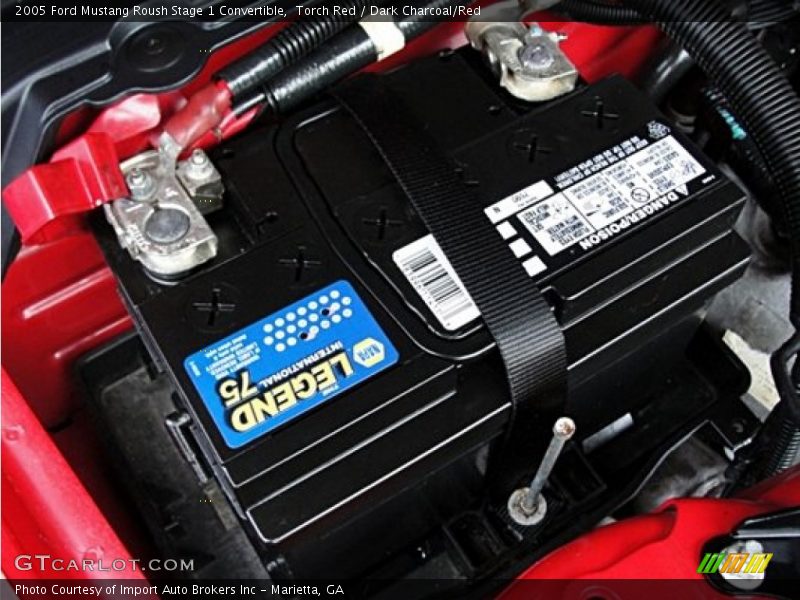 Torch Red / Dark Charcoal/Red 2005 Ford Mustang Roush Stage 1 Convertible