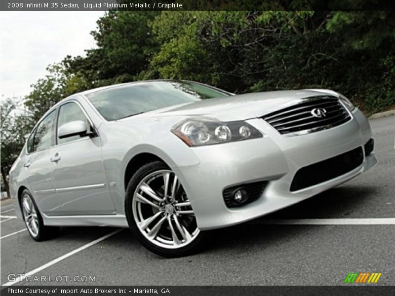 Liquid Platinum Metallic / Graphite 2008 Infiniti M 35 Sedan