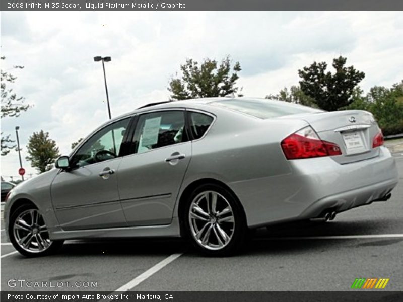 Liquid Platinum Metallic / Graphite 2008 Infiniti M 35 Sedan