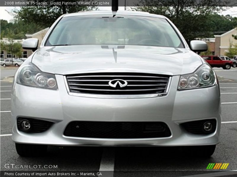 Liquid Platinum Metallic / Graphite 2008 Infiniti M 35 Sedan