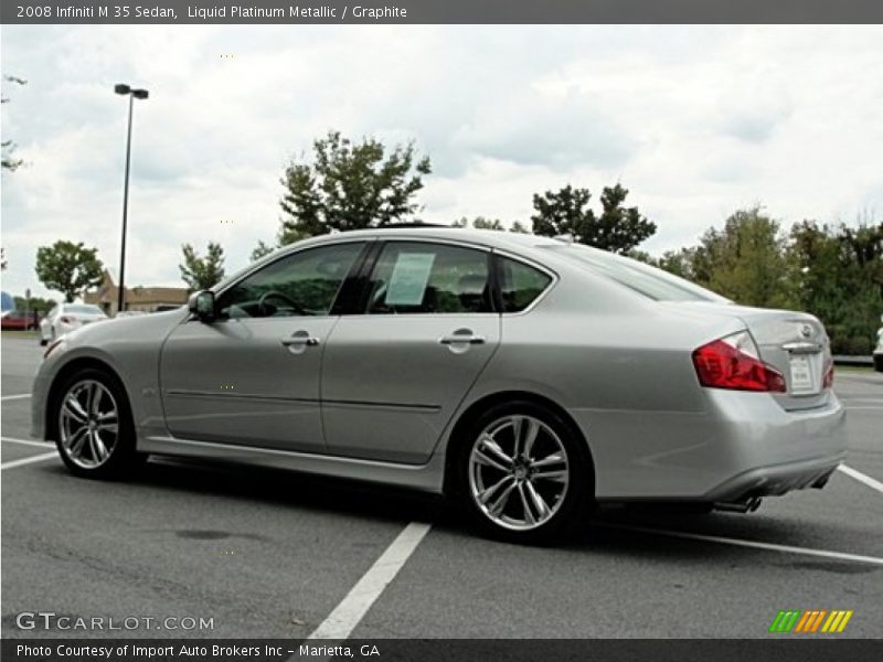 Liquid Platinum Metallic / Graphite 2008 Infiniti M 35 Sedan