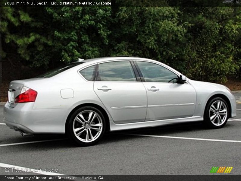 Liquid Platinum Metallic / Graphite 2008 Infiniti M 35 Sedan