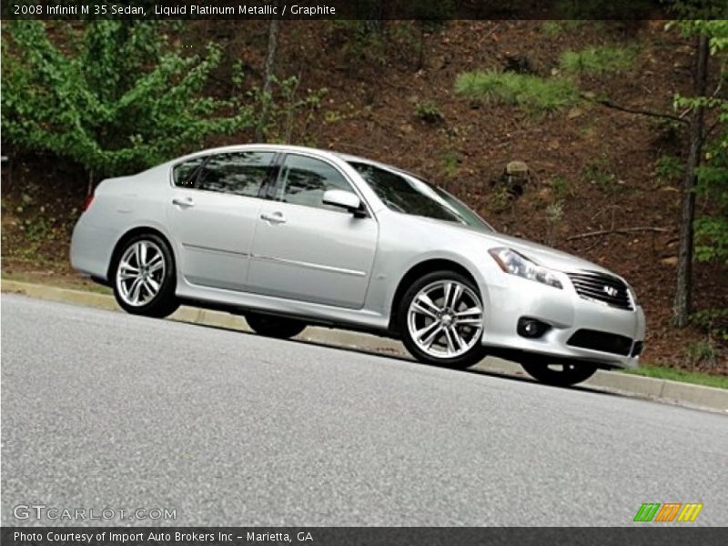 Liquid Platinum Metallic / Graphite 2008 Infiniti M 35 Sedan