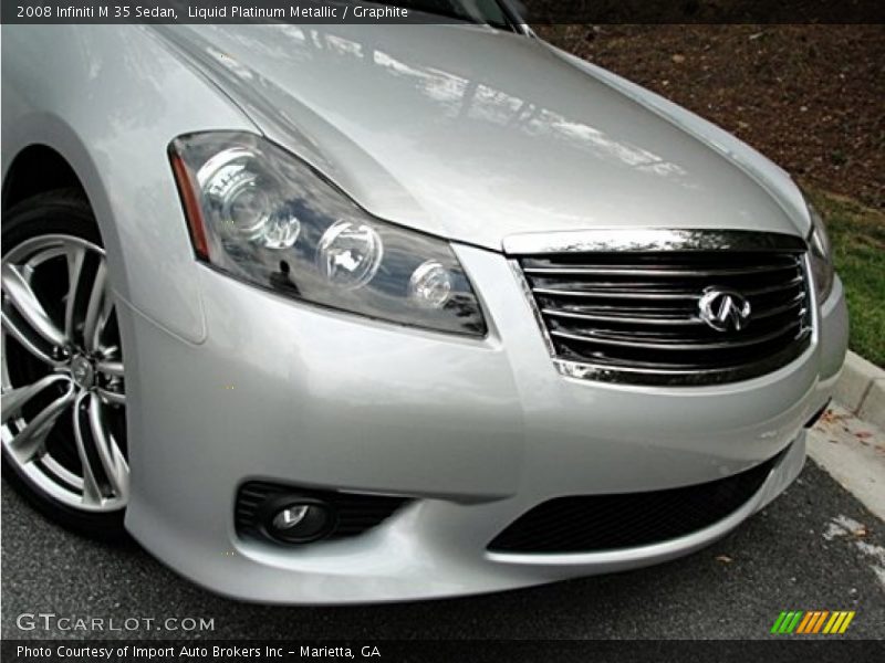 Liquid Platinum Metallic / Graphite 2008 Infiniti M 35 Sedan