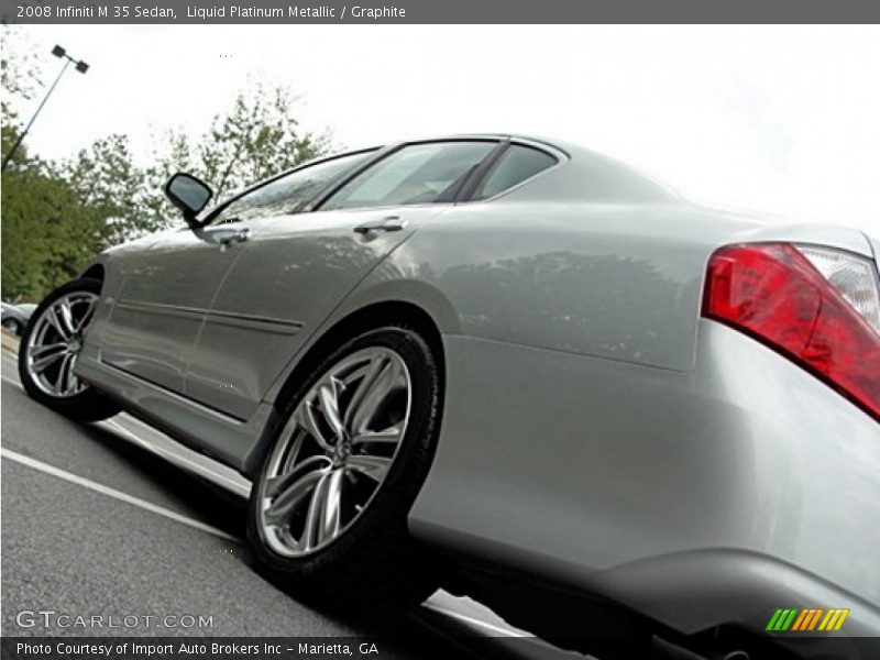 Liquid Platinum Metallic / Graphite 2008 Infiniti M 35 Sedan
