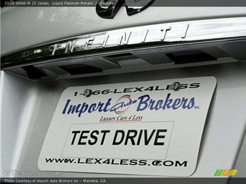 Liquid Platinum Metallic / Graphite 2008 Infiniti M 35 Sedan