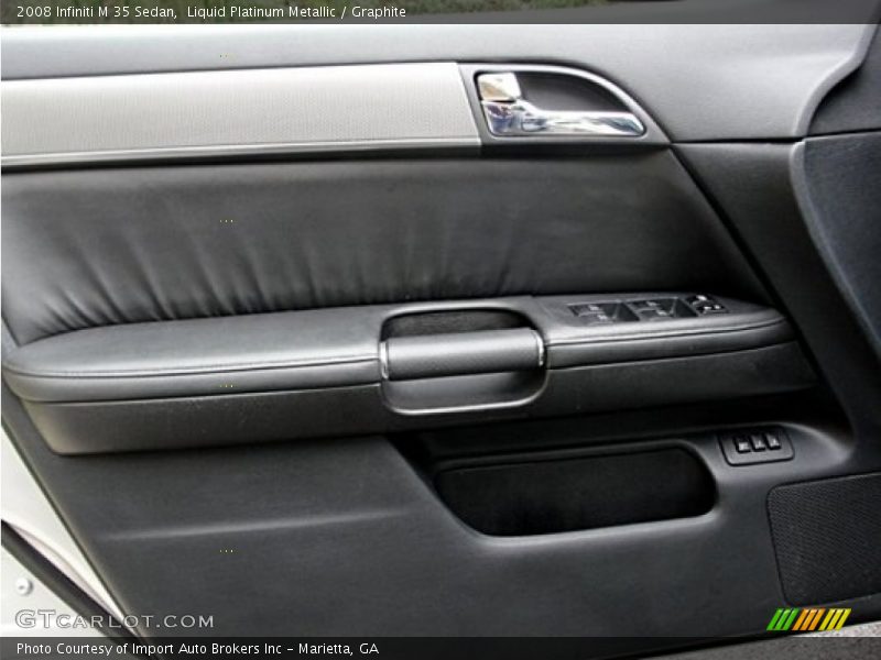 Liquid Platinum Metallic / Graphite 2008 Infiniti M 35 Sedan