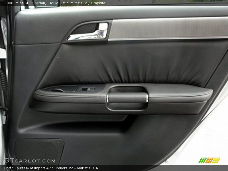 Liquid Platinum Metallic / Graphite 2008 Infiniti M 35 Sedan