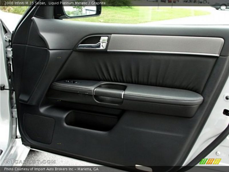 Liquid Platinum Metallic / Graphite 2008 Infiniti M 35 Sedan
