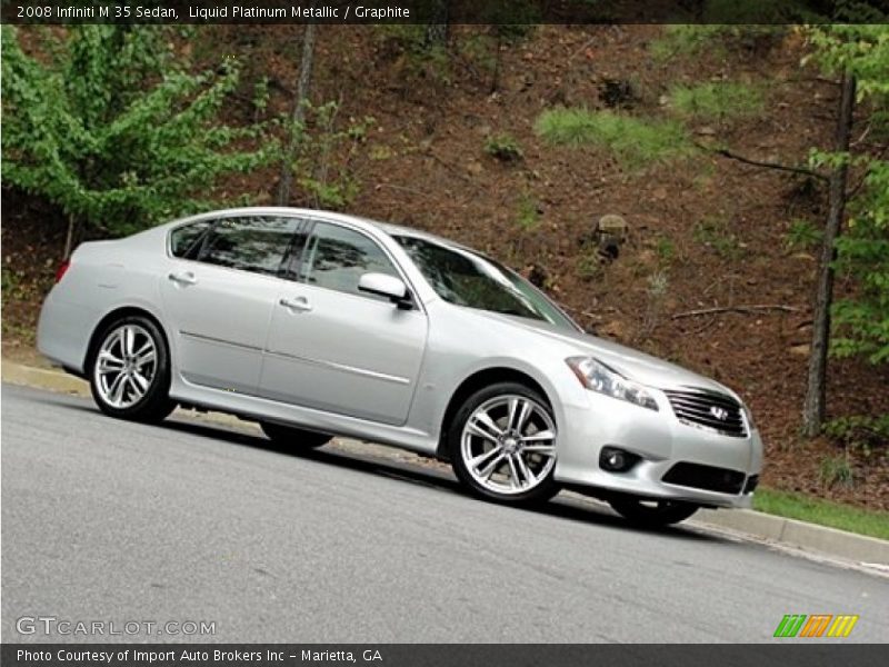 Liquid Platinum Metallic / Graphite 2008 Infiniti M 35 Sedan