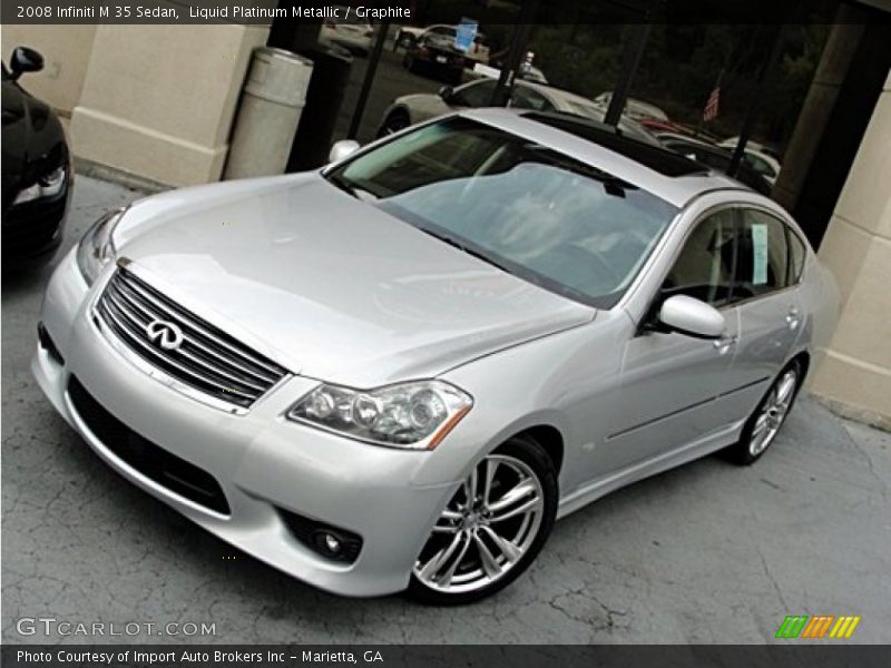 Liquid Platinum Metallic / Graphite 2008 Infiniti M 35 Sedan