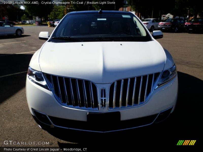Crystal Champagne Tri-Coat / Medium Light Stone 2013 Lincoln MKX AWD
