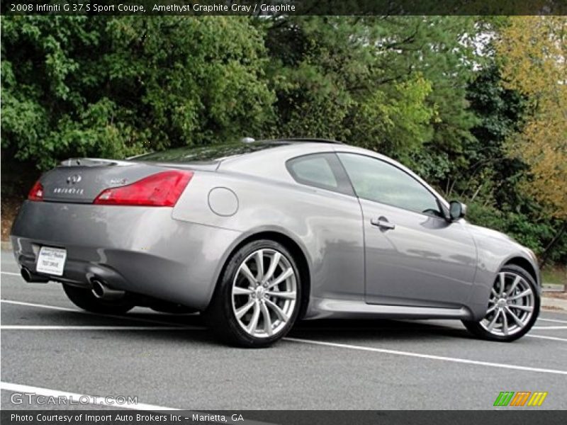 Amethyst Graphite Gray / Graphite 2008 Infiniti G 37 S Sport Coupe
