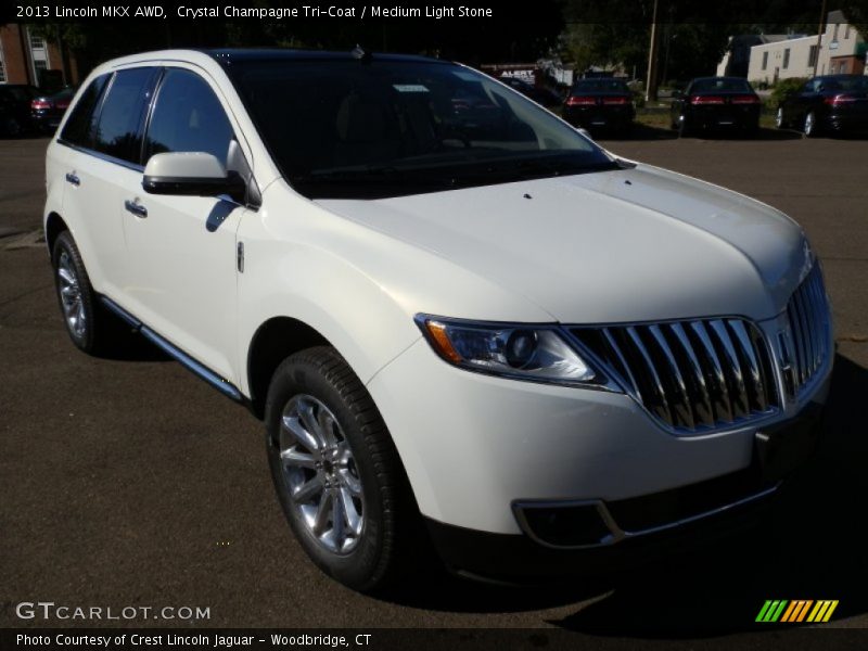 Crystal Champagne Tri-Coat / Medium Light Stone 2013 Lincoln MKX AWD