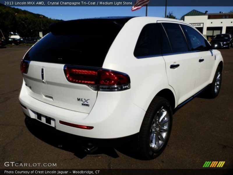 Crystal Champagne Tri-Coat / Medium Light Stone 2013 Lincoln MKX AWD