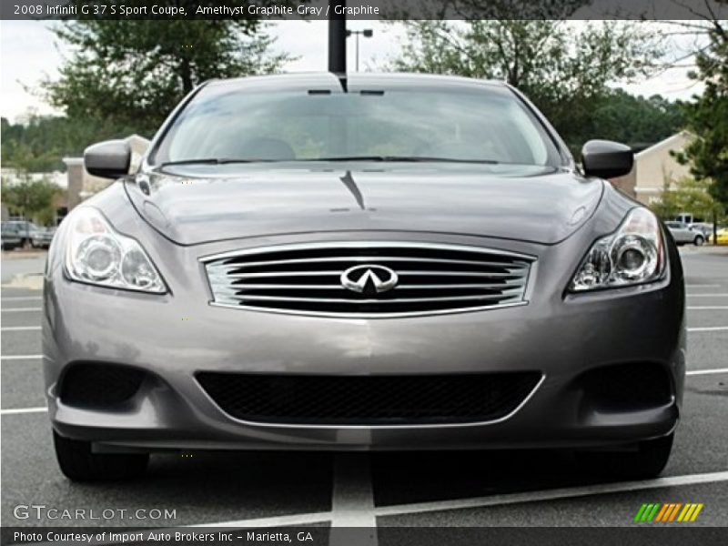 Amethyst Graphite Gray / Graphite 2008 Infiniti G 37 S Sport Coupe