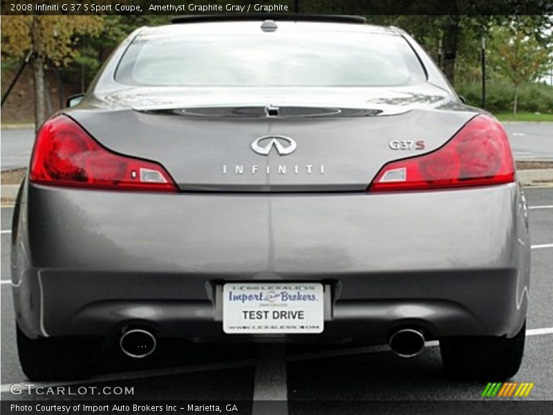 Amethyst Graphite Gray / Graphite 2008 Infiniti G 37 S Sport Coupe