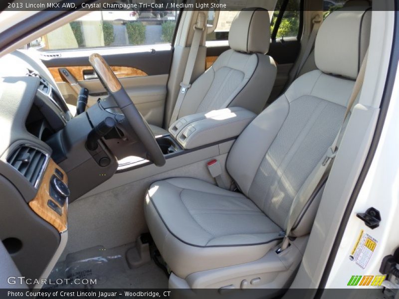 Crystal Champagne Tri-Coat / Medium Light Stone 2013 Lincoln MKX AWD