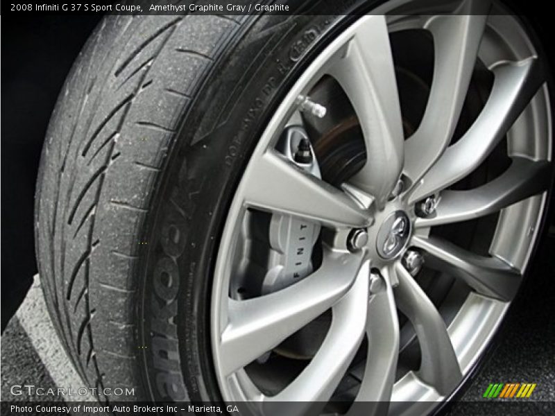Amethyst Graphite Gray / Graphite 2008 Infiniti G 37 S Sport Coupe