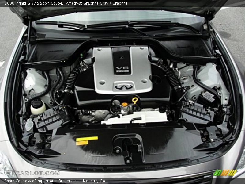 Amethyst Graphite Gray / Graphite 2008 Infiniti G 37 S Sport Coupe