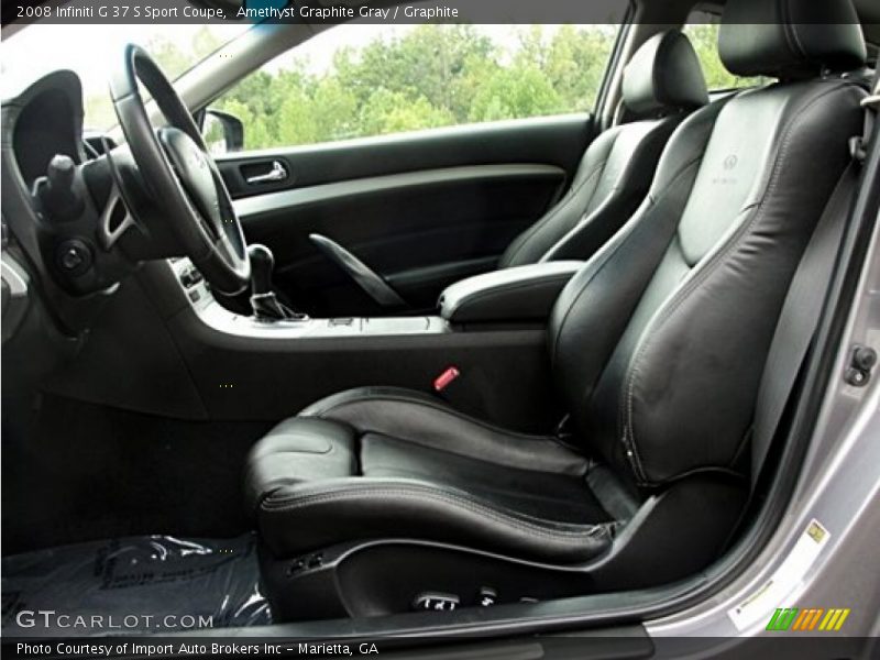 Amethyst Graphite Gray / Graphite 2008 Infiniti G 37 S Sport Coupe