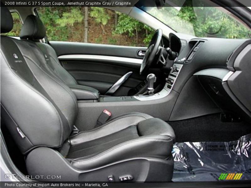 Amethyst Graphite Gray / Graphite 2008 Infiniti G 37 S Sport Coupe