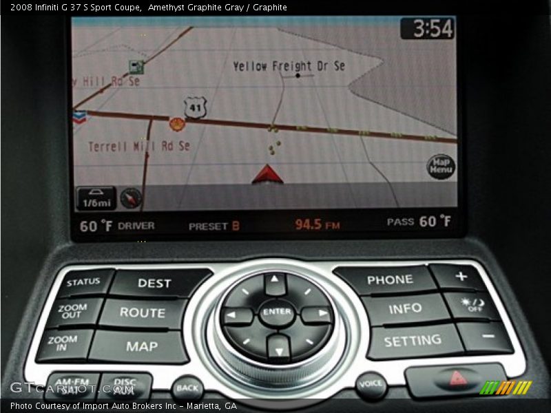 Navigation of 2008 G 37 S Sport Coupe