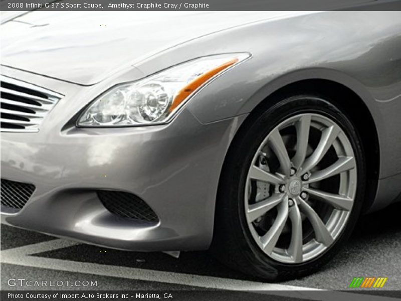 Amethyst Graphite Gray / Graphite 2008 Infiniti G 37 S Sport Coupe