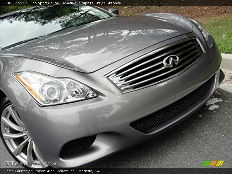 Amethyst Graphite Gray / Graphite 2008 Infiniti G 37 S Sport Coupe