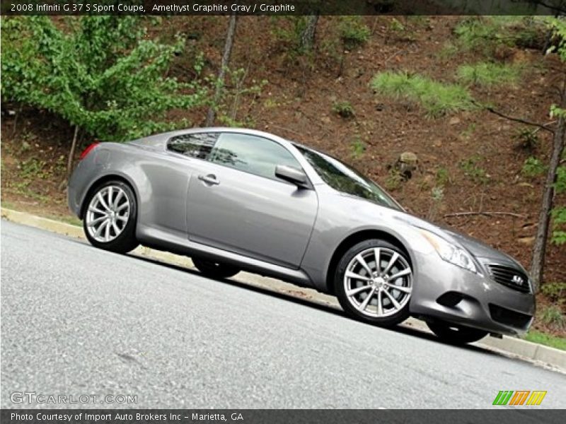 Amethyst Graphite Gray / Graphite 2008 Infiniti G 37 S Sport Coupe