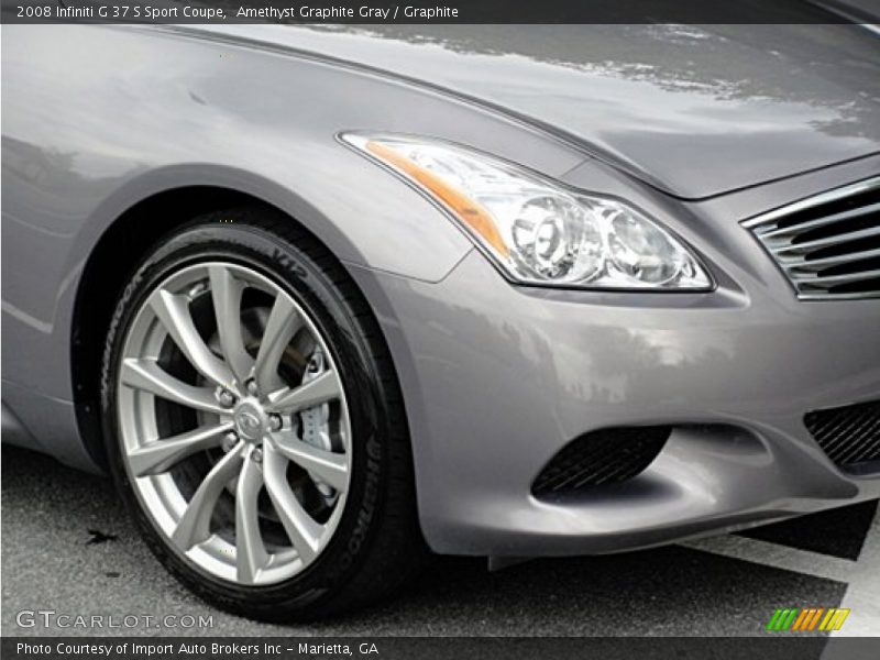 Amethyst Graphite Gray / Graphite 2008 Infiniti G 37 S Sport Coupe