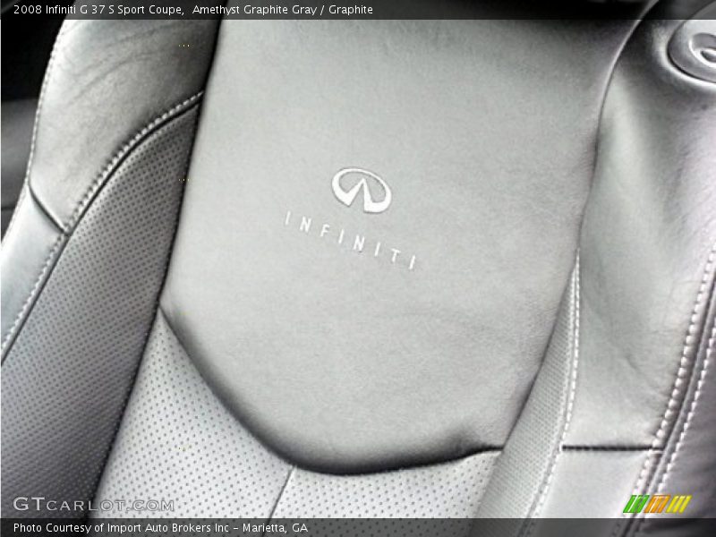 Amethyst Graphite Gray / Graphite 2008 Infiniti G 37 S Sport Coupe