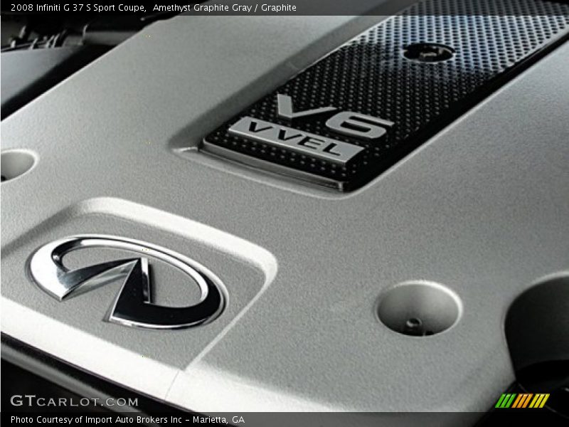 Amethyst Graphite Gray / Graphite 2008 Infiniti G 37 S Sport Coupe