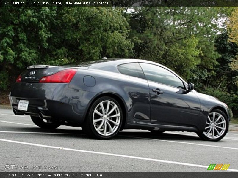 Blue Slate Metallic / Stone 2008 Infiniti G 37 Journey Coupe